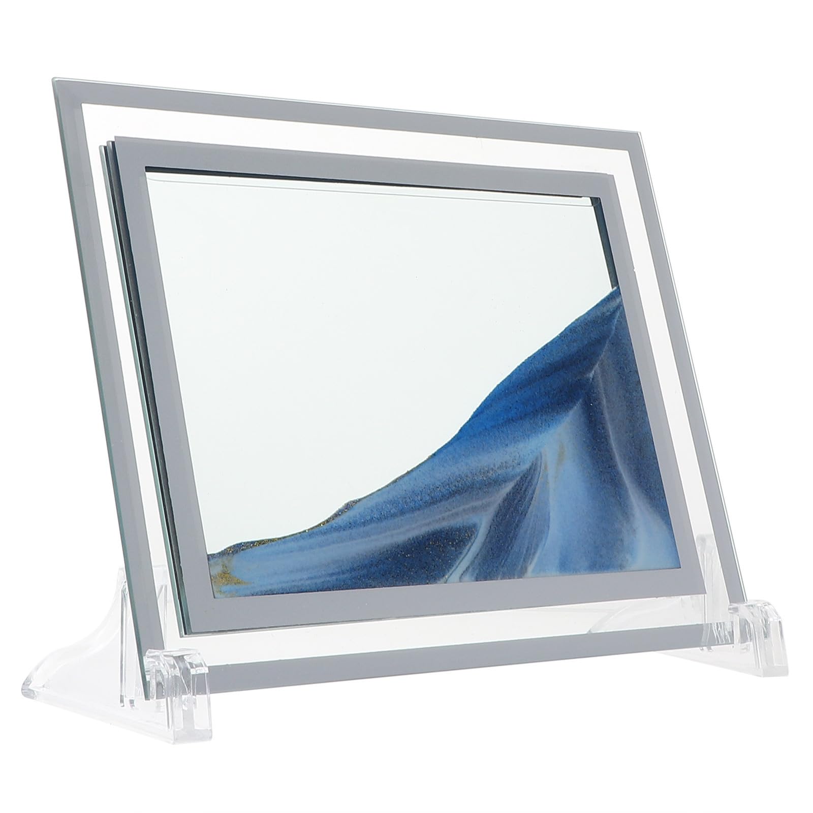 Marco de Fotos de Cristal Azul Arena para Certificados y Recuerdos