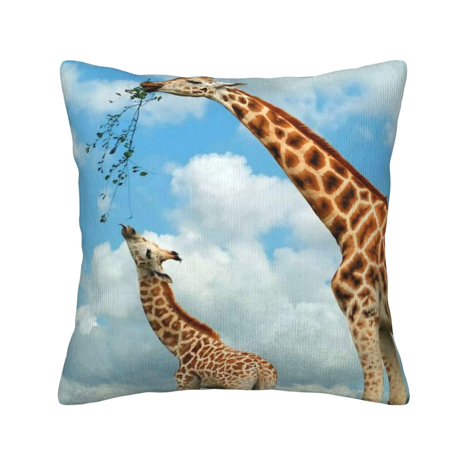 Housses de coussin motif girafe de qualité supérieure pour salon