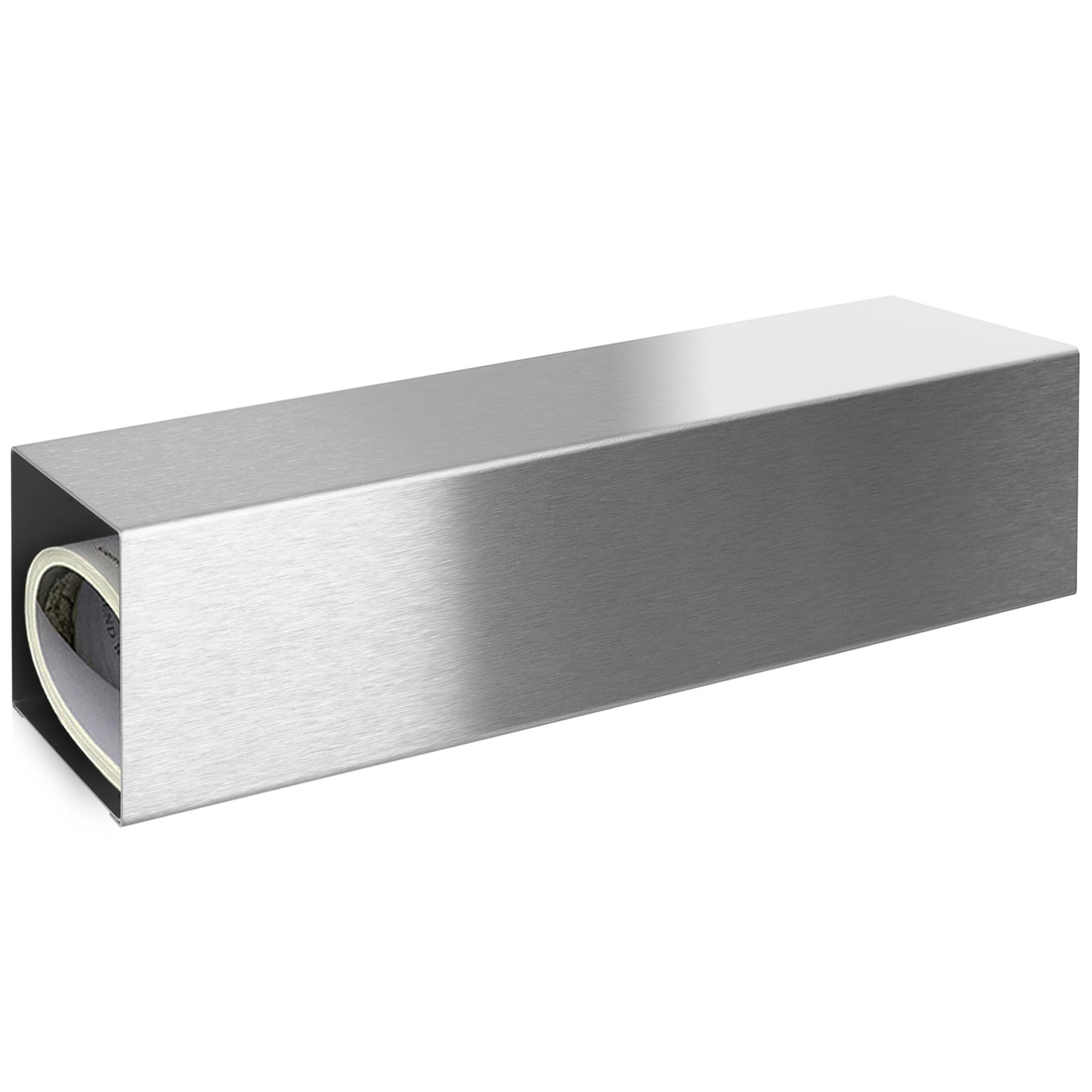 MOCAVI Zeitungsfach ZF 1 Edelstahl, moderne Design-Zeitungsrolle, Zeitungsbox eckig