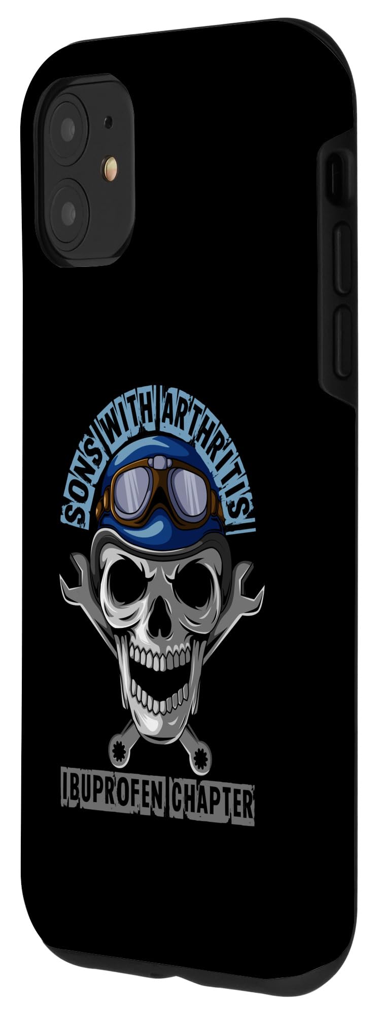 iPhone 11 sons with arthritis ibuprofen chapter skull motorcycle Case - Image 2