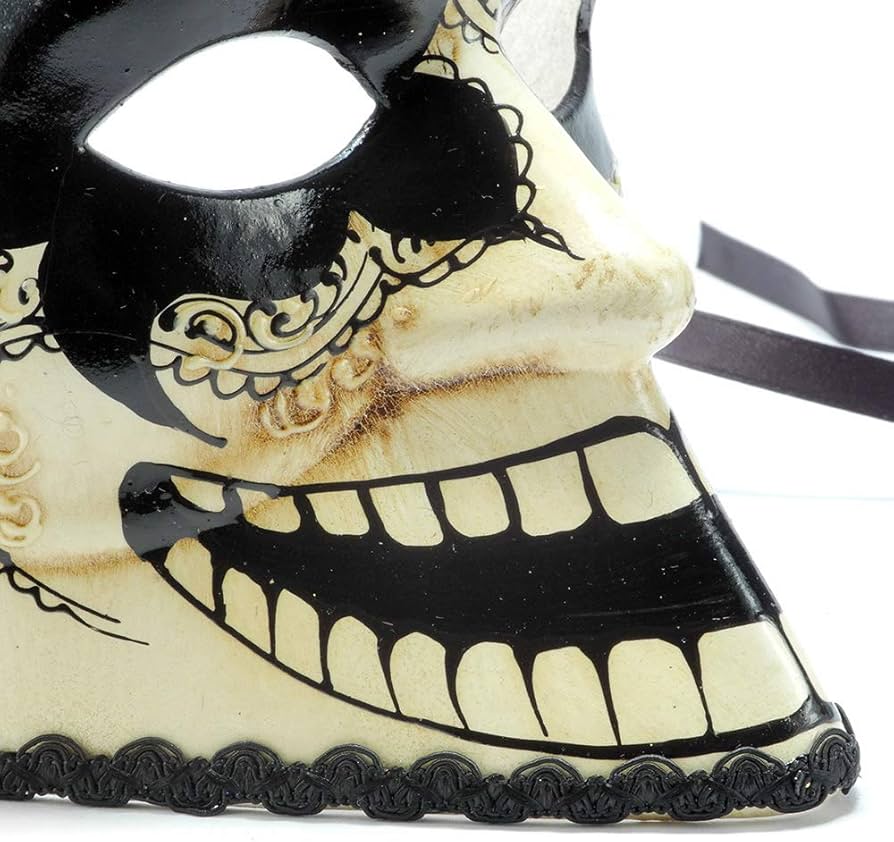 Amazon.co.jp: イタリー製 マスケラ 仮面 【Bauta】バウタ 四角 フル