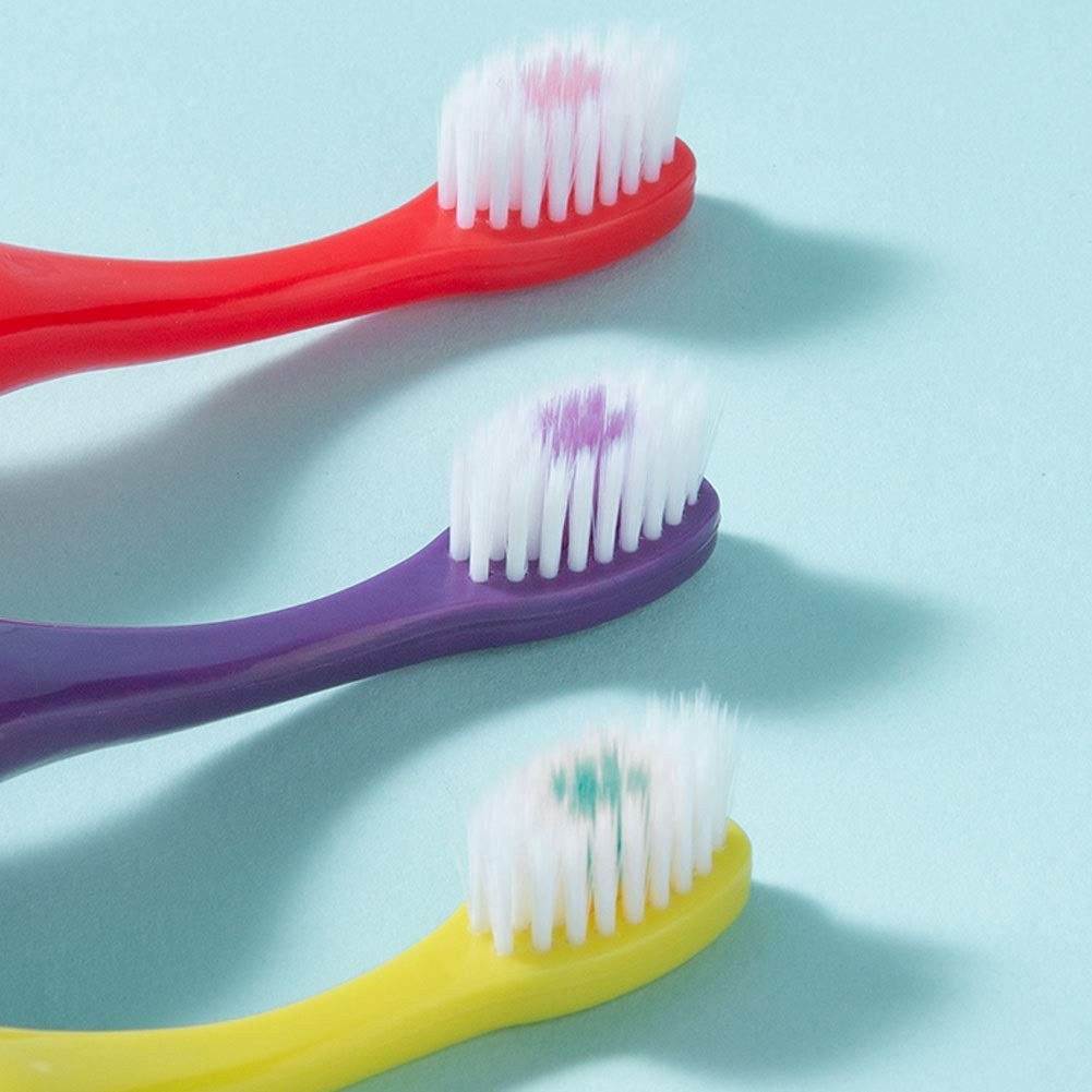 Cura Orale Spazzolino da Denti per Bambini con setole morbide, spazzolino Manuale per sorrisi Luminosi e Denti e Gengive sani, Confezione da 3 spazzolini per Bambini dai 3 ai 6 Anni Regalo