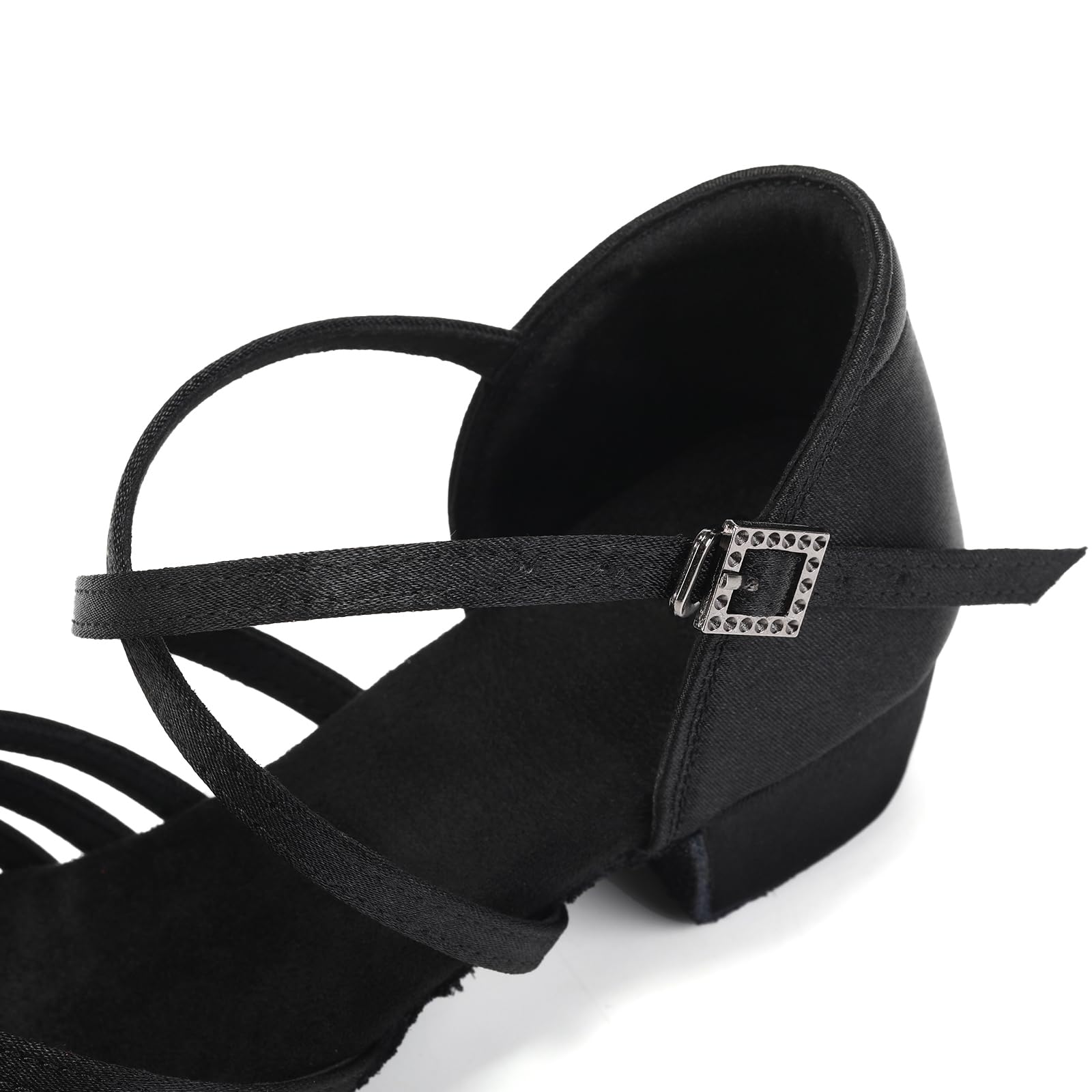 SWDZM Chaussures de Danse Latine Fille avec Talon Bas de 3,5 cm de Salon Femmes