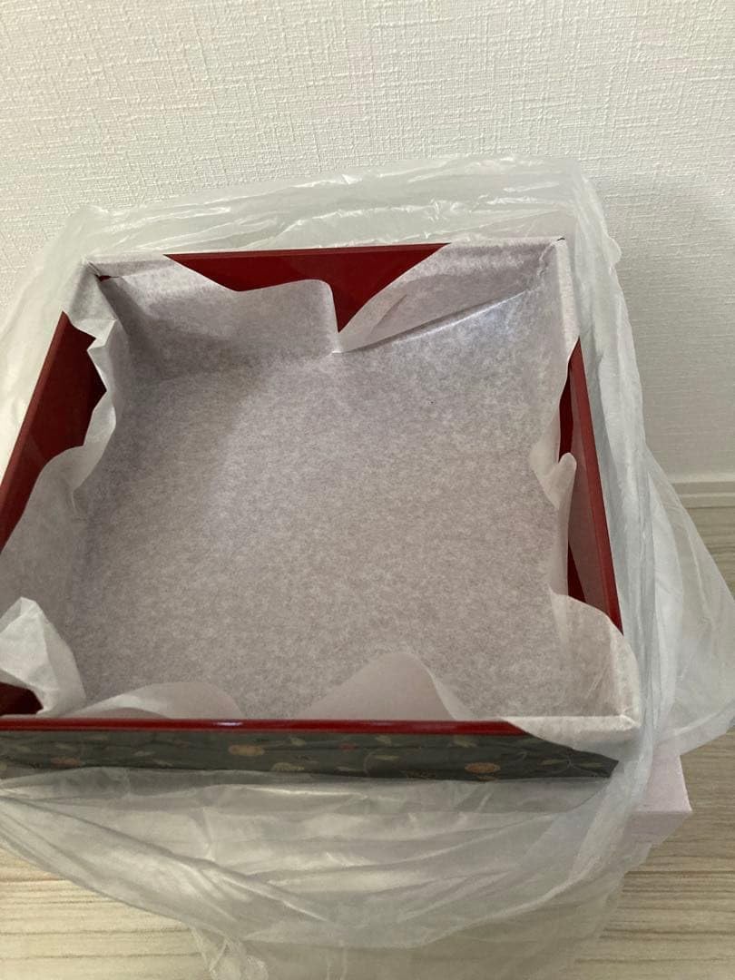 山中漆器うさぎ柄三段重 6.5/19.5cm (34人用)