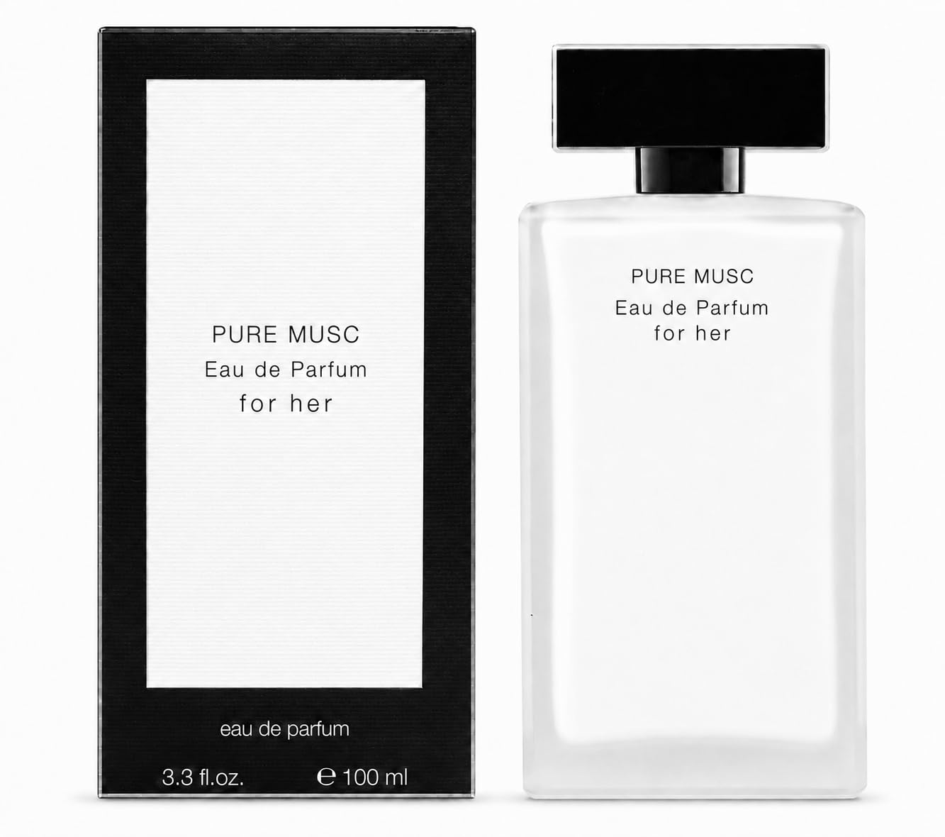 Pure Musc For Her, Eau de Parfum, 100 ml, Fragranza femminile a lunga durata, Note muschiate