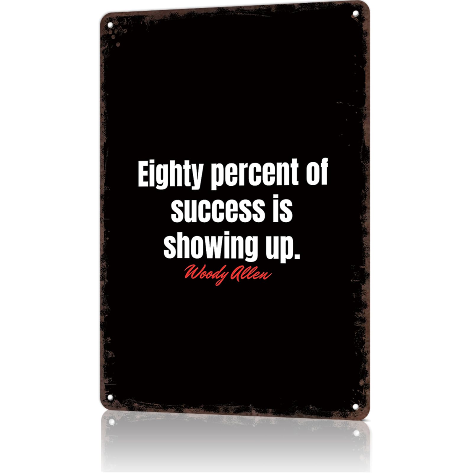 Kwqdozf As Pic Vintage Metal Sign Plaque Quotes Woody Allen Poster Funny Tin Signs For Man