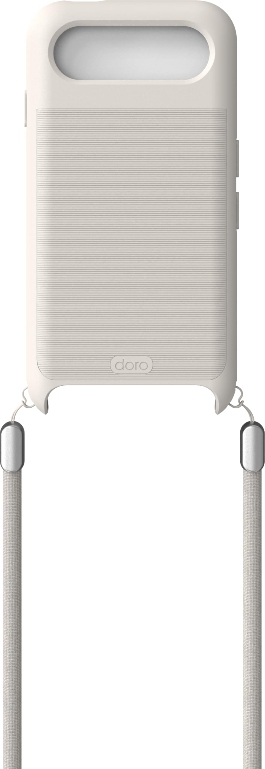 Doro Hülle Aurora A20/A21 – TPU-Hülle mit Strap-Anbindung, weiße Rückabdeckung