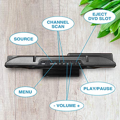 Axess TVD1805-15 LED HDTV Includes AC/DC TV DVD Player HDMI/SD/USB Inputs, Wall Mountable, Stereo Speaker (15.6 Inch) - Thumbnail 5