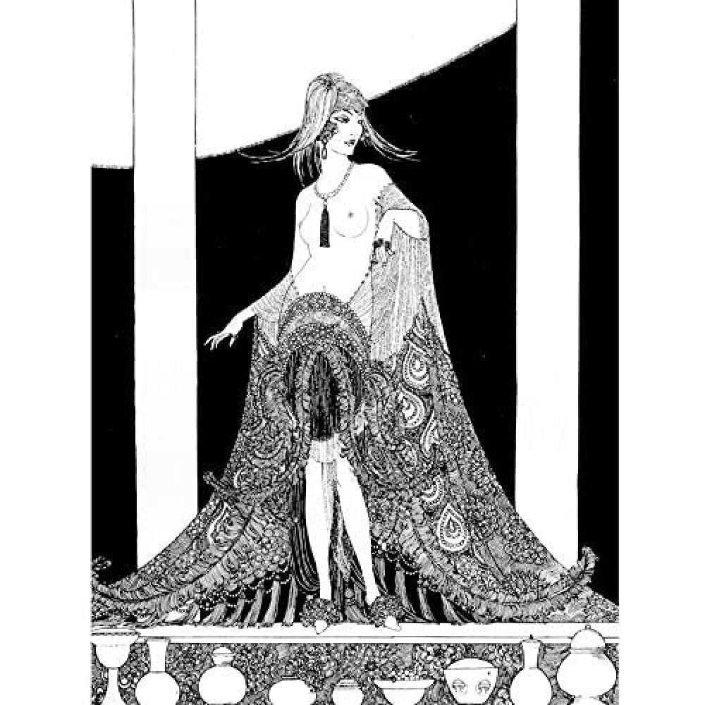 Wee Blue Coo Art Deco Woman Portrait Unframed Art Print Poster Wall Decor 12X16 Inch