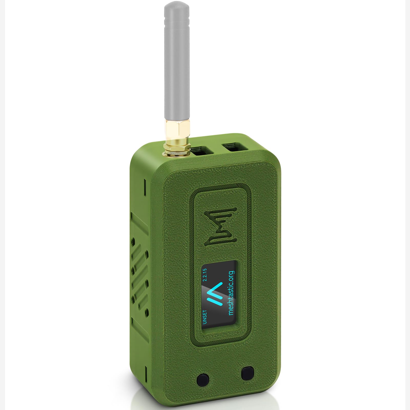 Heltec V4 Case for ESP32 LoRa V4 Development Board Custom Meshtastic Case with Antenna Port and Charging Slot (N35F, Green)