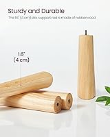 Vista 4 de VASAGLE Perchero de Madera Maciza, Perchero de Pie en Forma de Árbol con 8 Ganchos, 3 Opciones de Altura, para Ropa, Sombreros, Bolsos, Sala