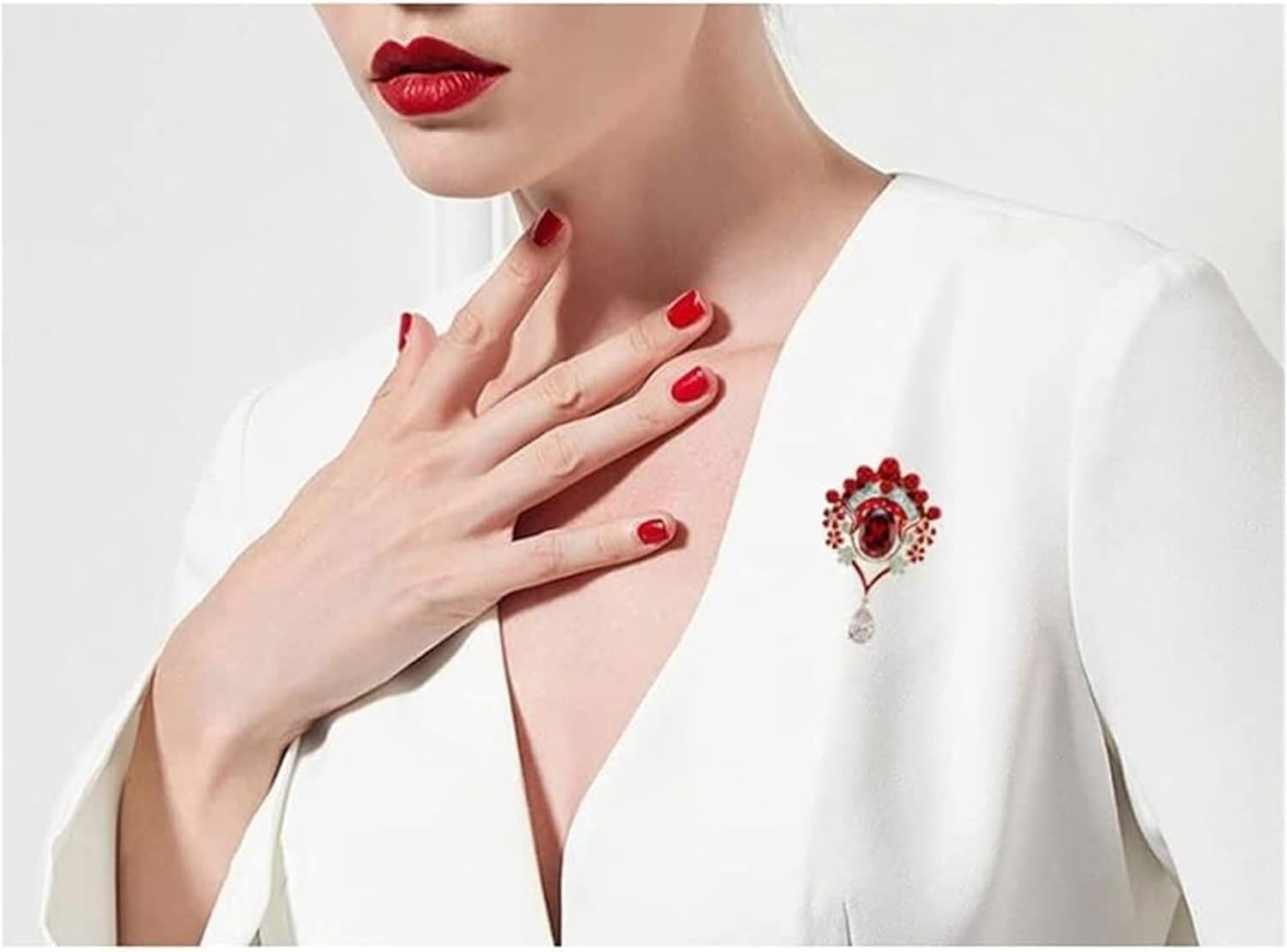 spille, Spilla Bouquet da donna Distintivo Sciarpa Clip Decorazione di gioielli Accessori moda for Strass