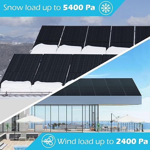Miniatura 5 de SUNGOLDPOWER 14 piezas de paneles solares monocristalinos de 370 W, celda solar de grado A, impermeable IP68, panel solar de alta eficiencia para
