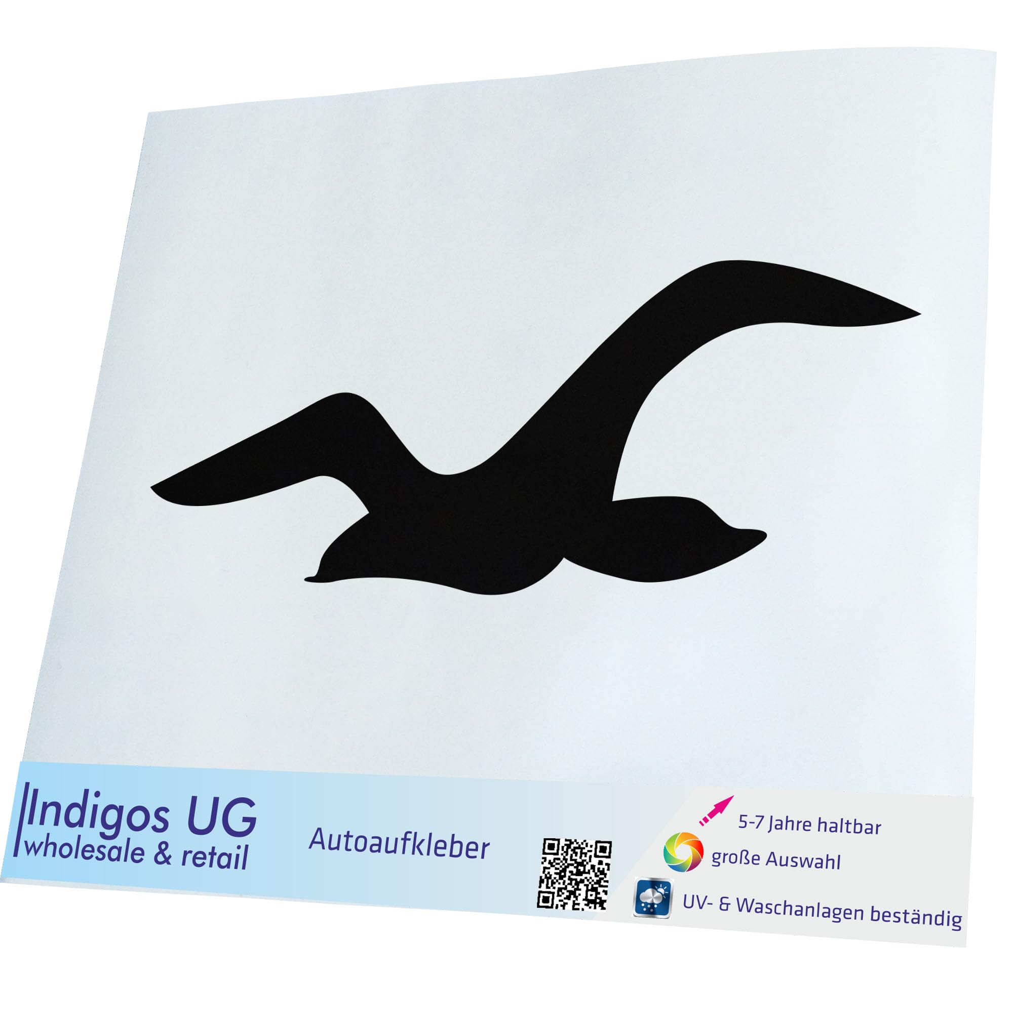 INDIGOS Adesivo Per Auto Disabili 100x100 Mm – Pellicola Tedesca Resistente UV E Autolavaggio, Adesivo Per Parcheggio