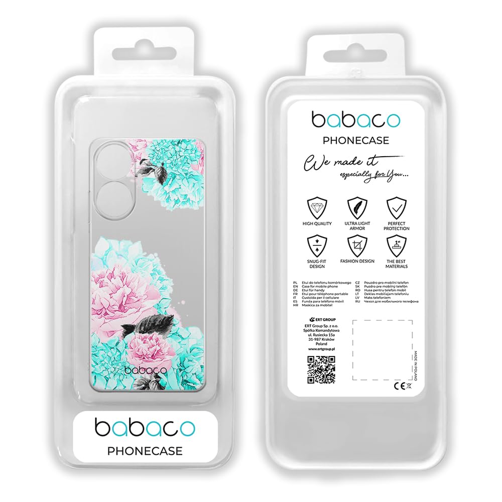 BABACO Custodia Per Realme C55 Originale Licenza Ufficiale – Modello Panda 008 In TPU Trasparente, Antigraffio E Antiurto, Vestibilità Perfetta