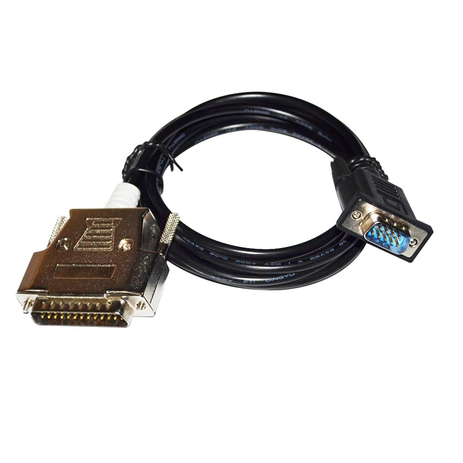 BIVOO Kabel adaptera RS232 DB9 9-pinowy męski na DB25 męski do kabla komunikacyjnego (5 m)