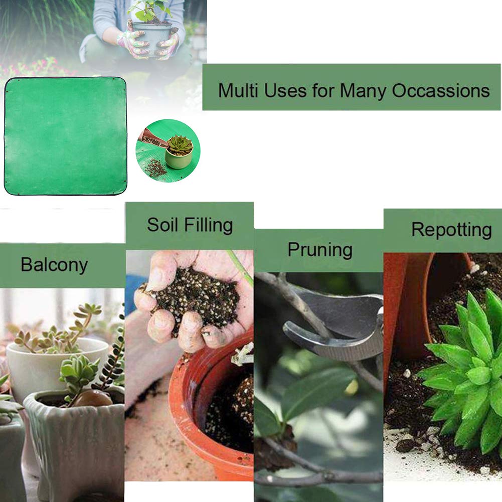 AOOWU Opvouwbare planten-verpotmat, 2 stuks, plantenverpotmat