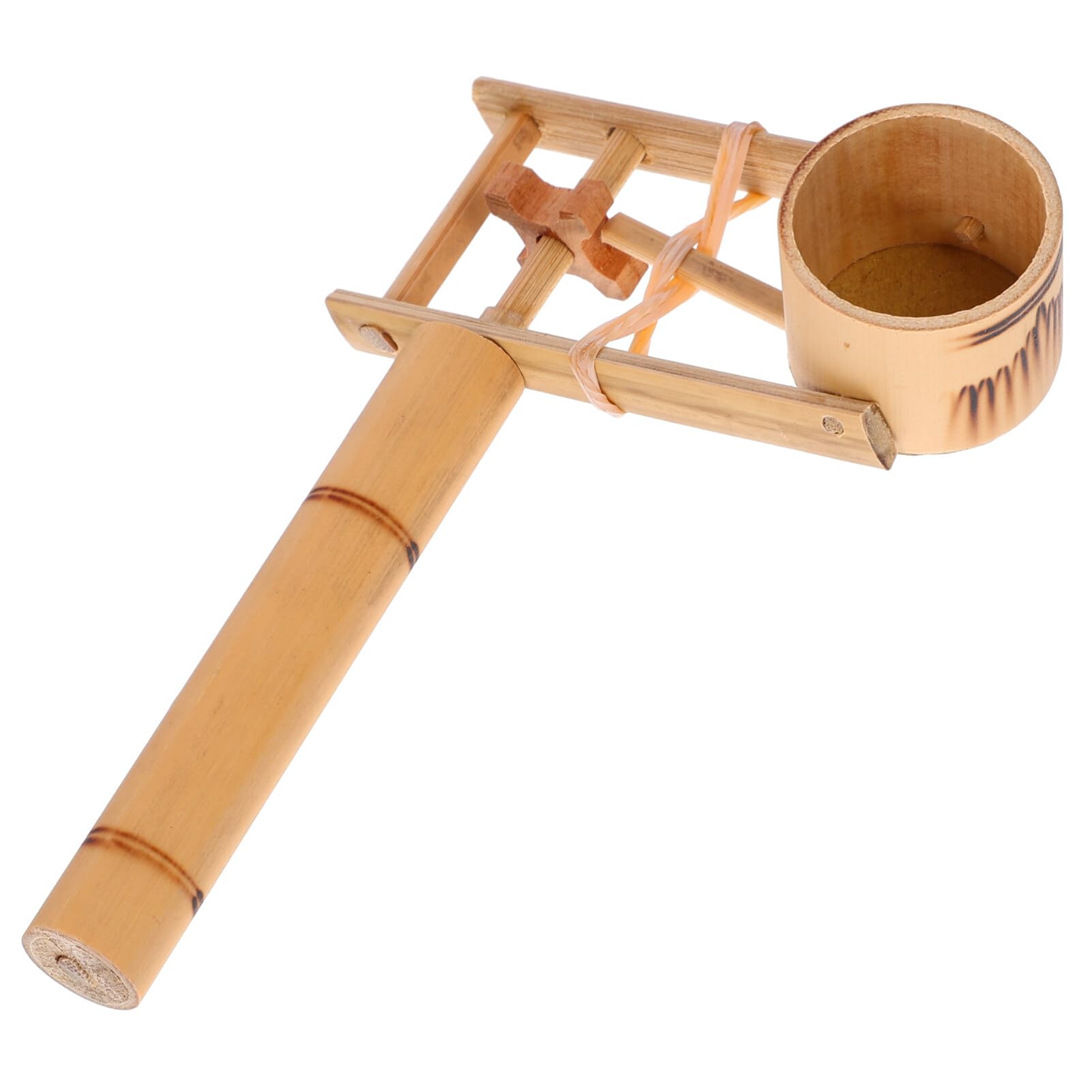 HEMOTON Traditional Matraca Toy Wooden Ratchet Noise Makers Wooden Rattle Ratchet Noise maker for Games, Parties and Sports