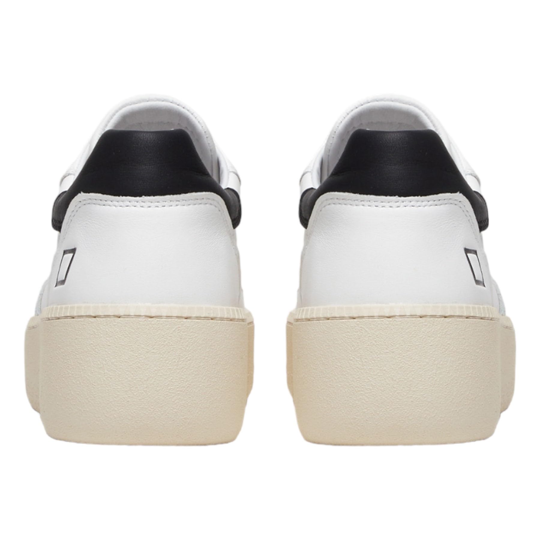 Date Woman Sneakers Platform Step White Black