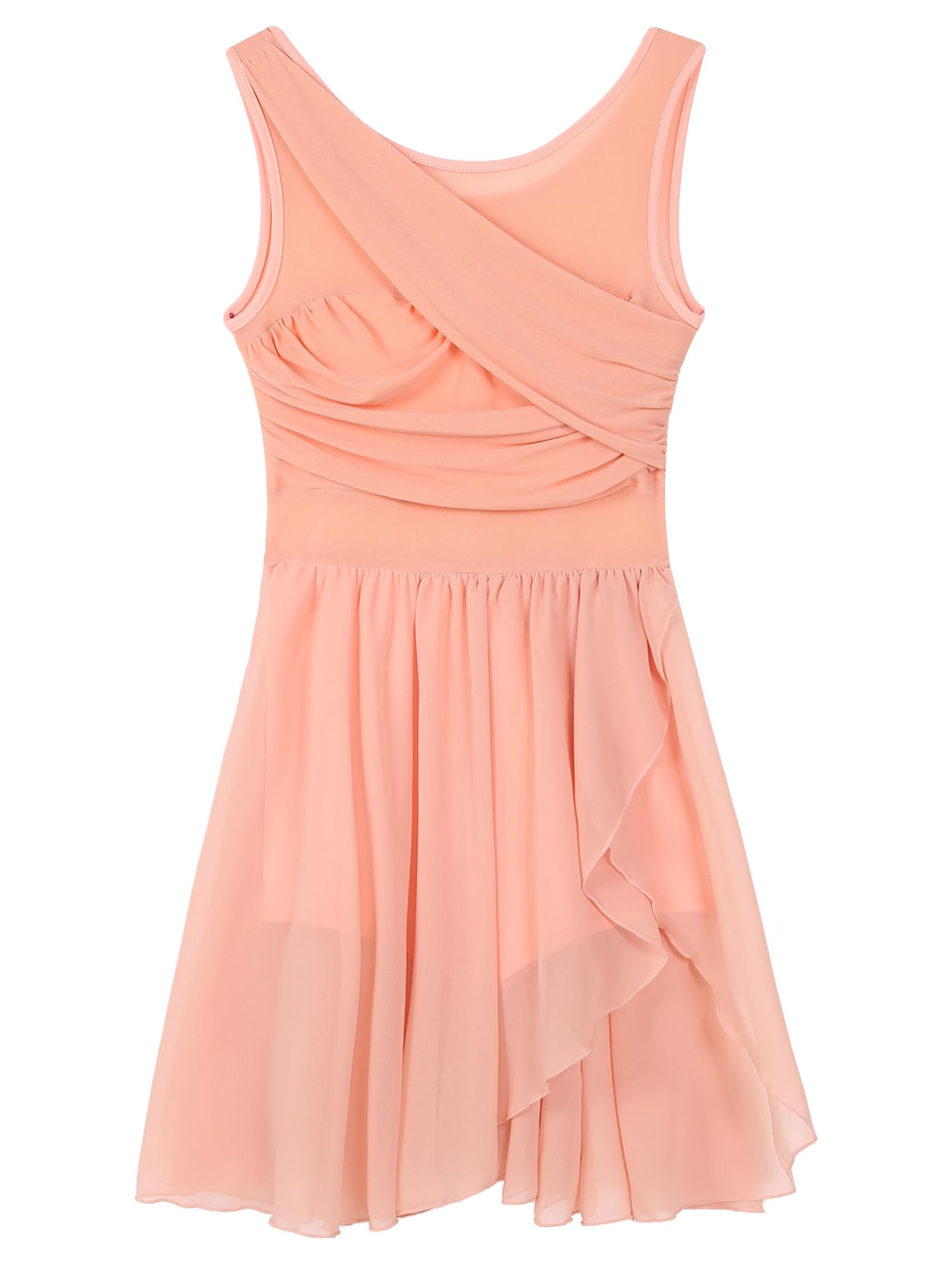 Lingerie Donna Abito da Ballo Asimmetrico Ritagliato Senza Maniche