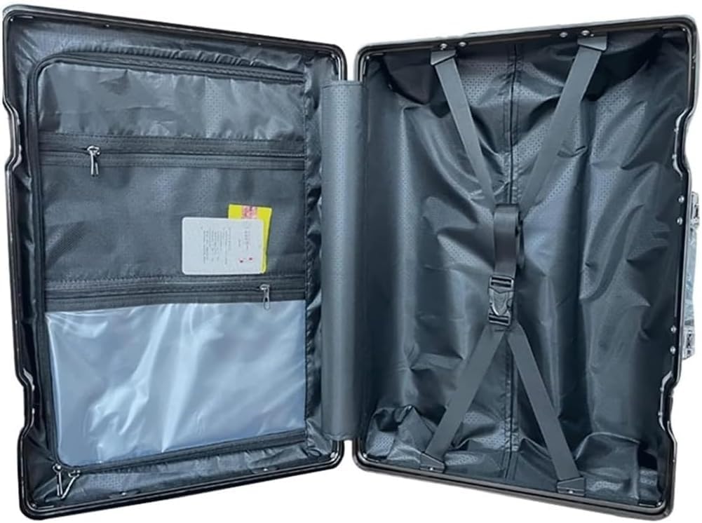 Maleta Maletas de Equipaje con Ruedas giratorias de Doble Fila, Cubierta de Carrito de Aluminio para Negocios, Cerradura de combinación TSA Dual portátil para Viaje Bolsas de Viaje