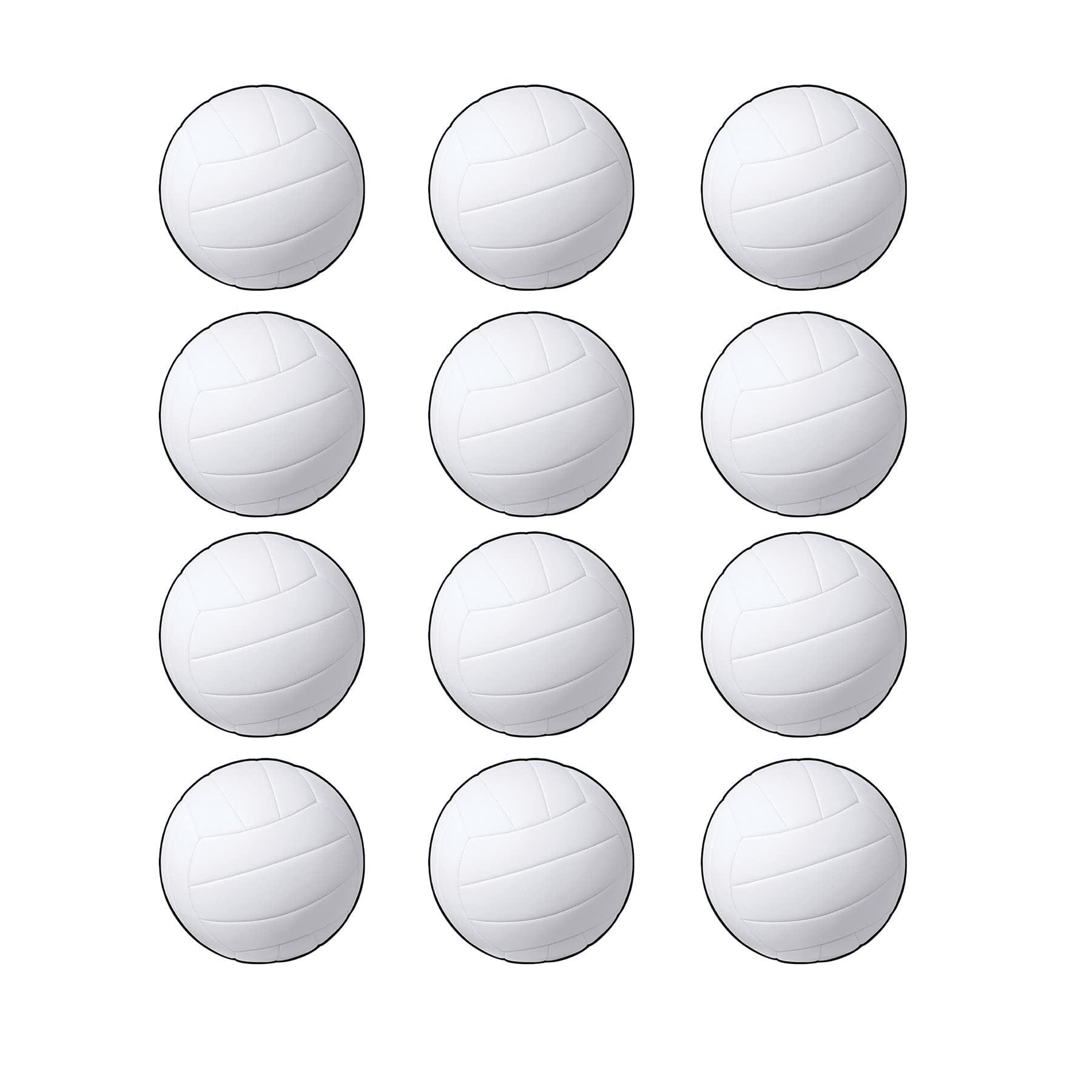 Beistle Volleyball Cutouts, Paper, White/Black