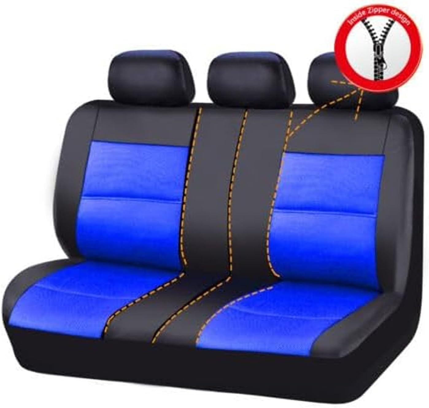 Zestawy skórzanych pokrowców na siedzenia samochodowe do Peugeot 207 Hatchback 2009-2025, zestaw pokrowców na przednie i tylne, na każdą pogodę, oddychające, wodoodporne, odporne na zużycie