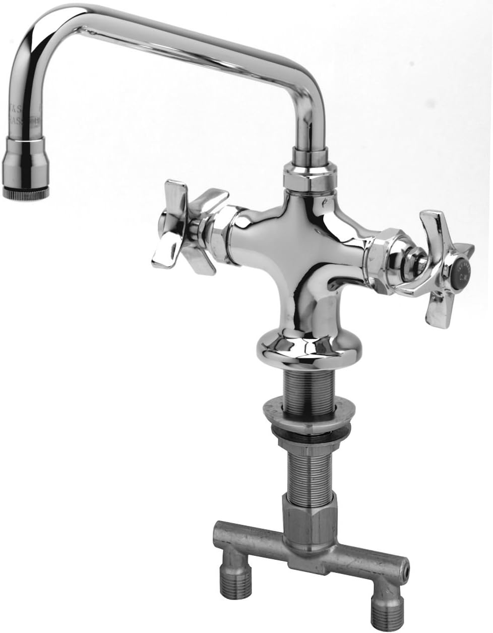 T&S Brass BL575001 Vertical Mixing Faucet with 9Inch Nozzle and 4