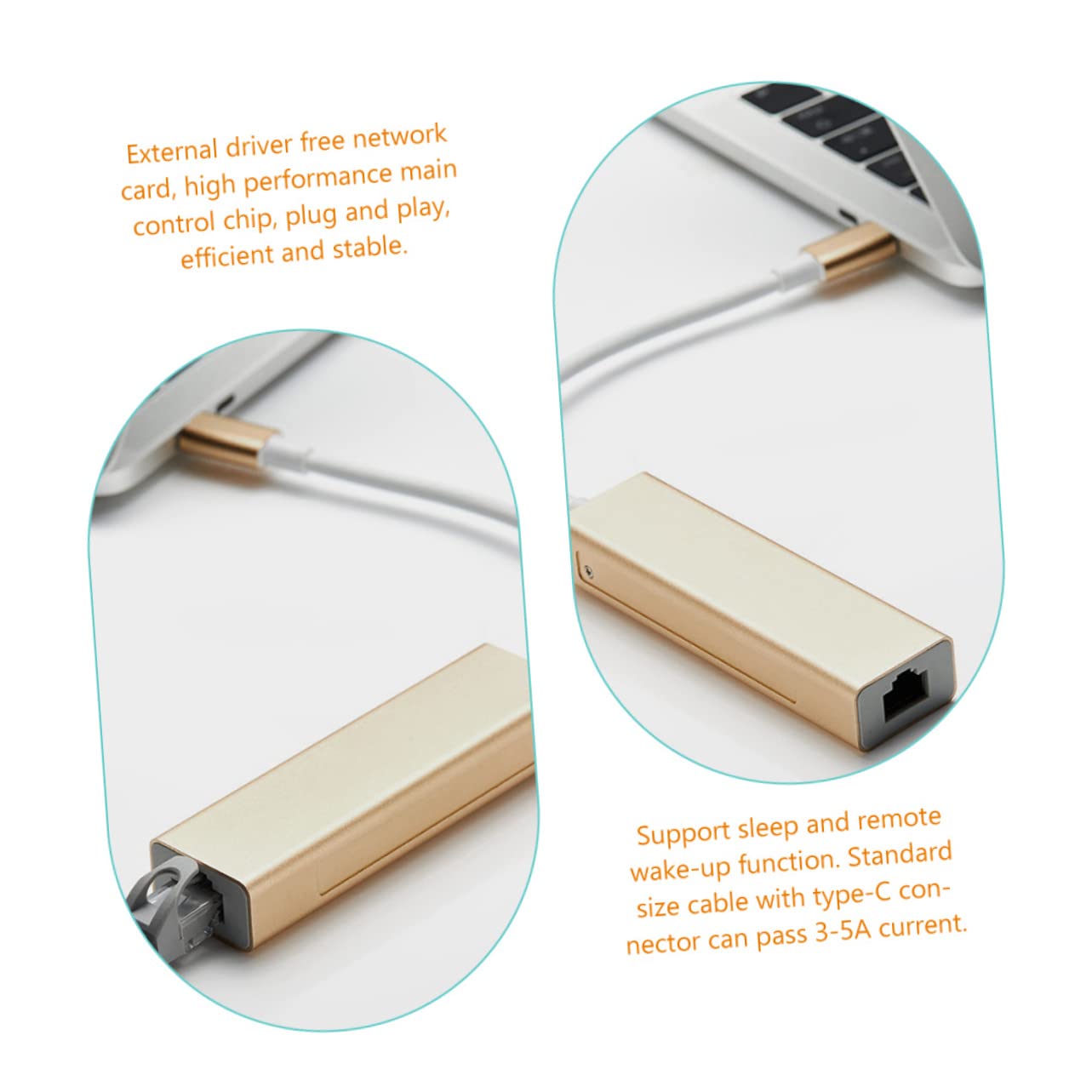 Operitacx 3 Pezzi Adattatore USB Ethernet Mbps Convertitore Gigabit per Laptop e Dispositivi Mobile Compatibile con Standard Mbps Design Compatto e Resistente Remoto Play