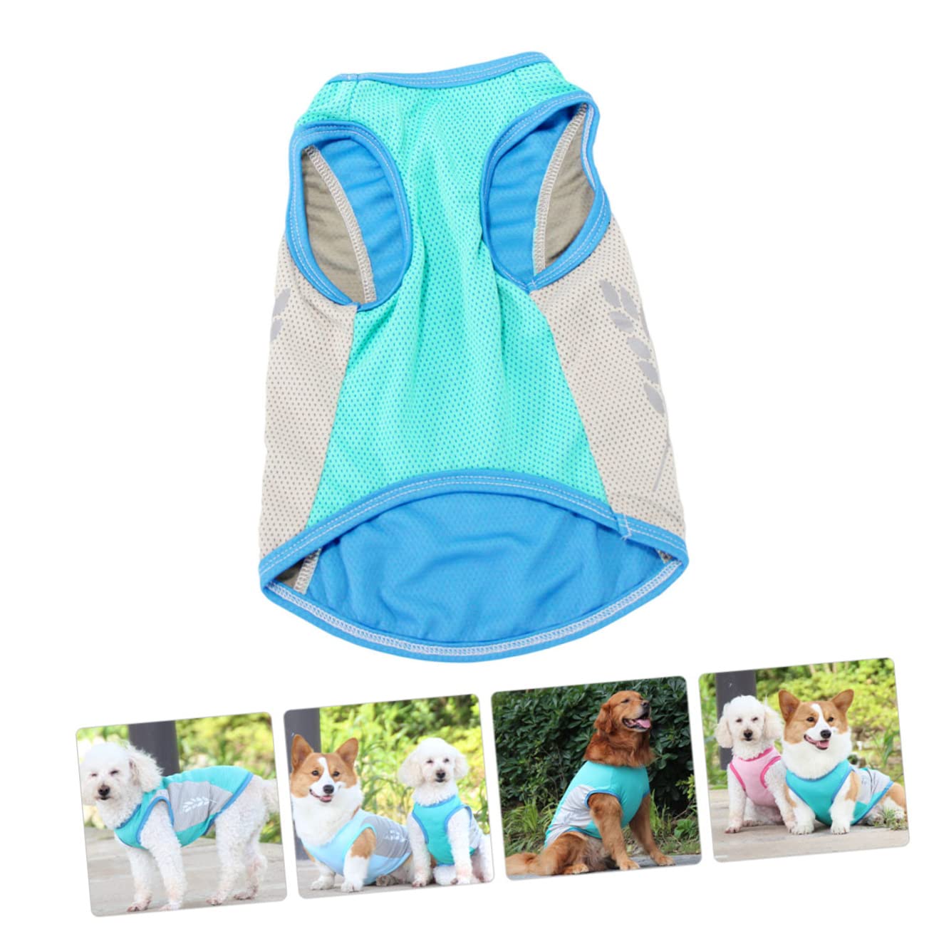 Sosoport 3stücke Kühlende Hundeweste Für Sommer Atmungsaktive Hautfreundliche Kühljacke Für Hunde Elegantes Design Für Kleine Und Mittelgroße Hunde Für Outdoor-aktivitäten Und