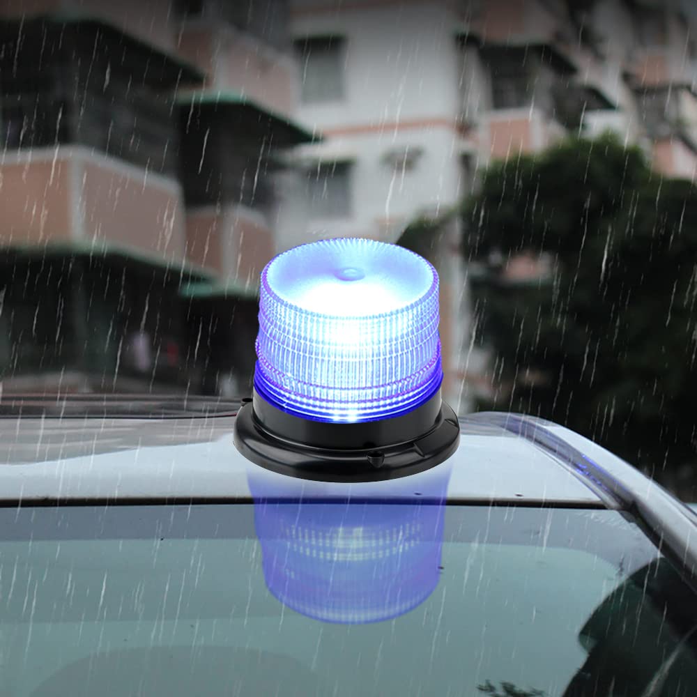 AIVYNA LED Lampeggiante per Camion Spia di Emergenza Stroboscopica per Auto con Luci Magnetiche della Polizia 12V-80V