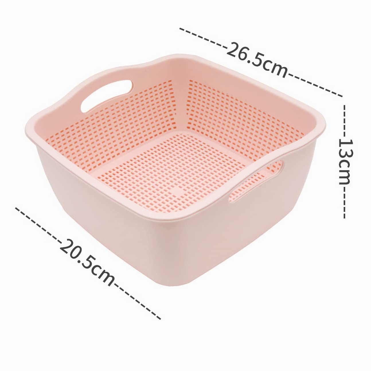 Kosz do mycia kuchenny odpływ sitko - wielofunkcyjny plastikowy durszlak, duże sitko kuchenne, kosz na sitko 29,5 cm