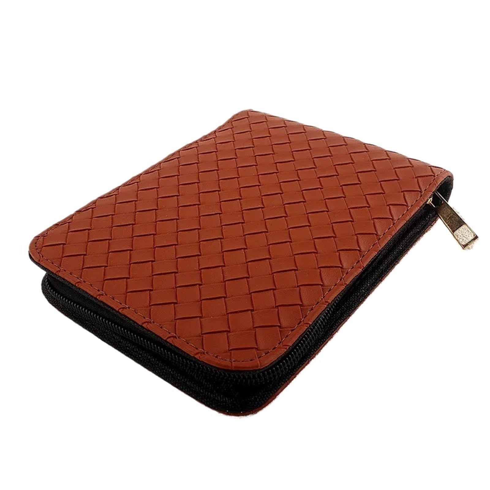 12 fentes stylo plume rétro pochette étui à crayons en cuir PU for crayon Pour Fournitures(Color4)