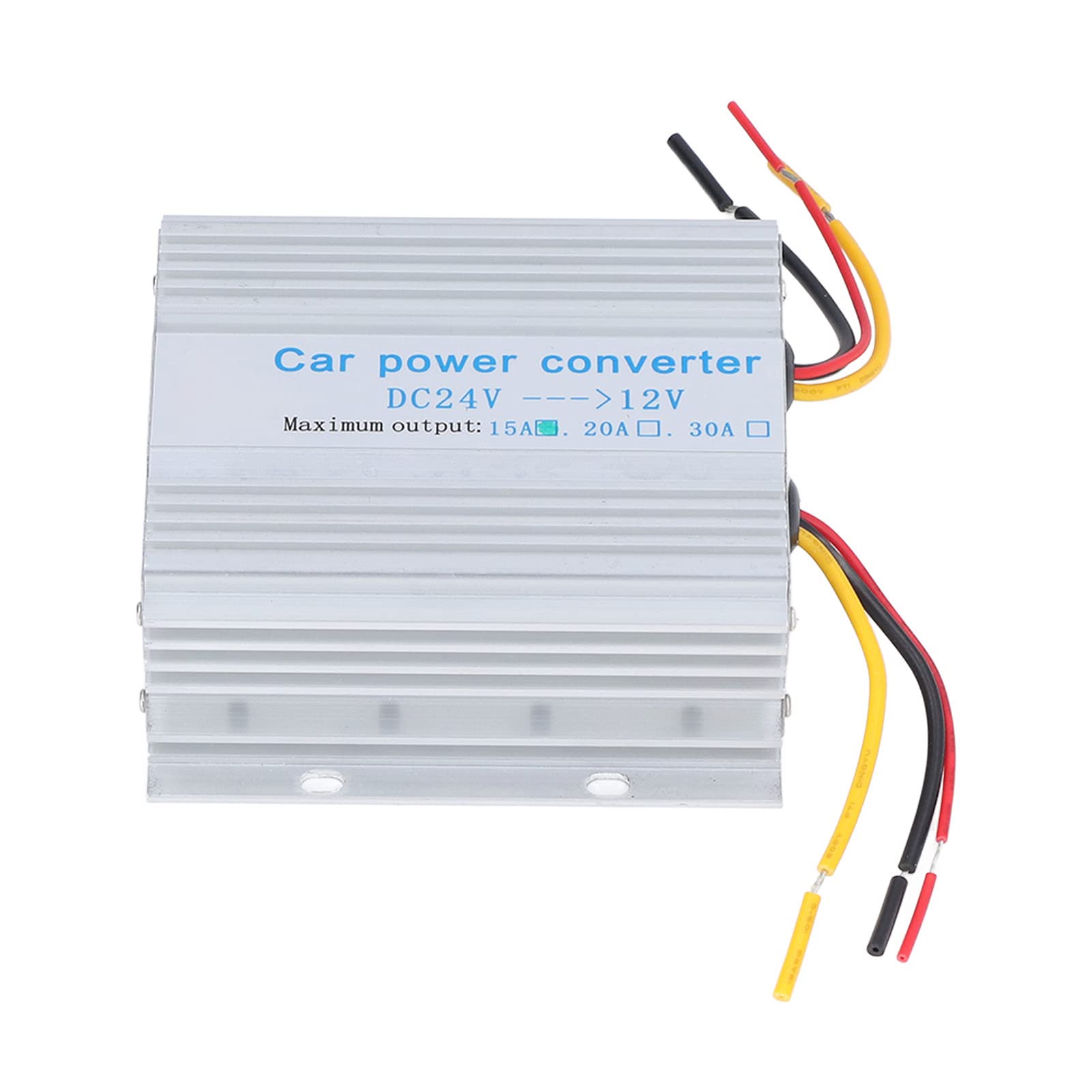MQXFCZUX Car Power Converter Transformer Voltage Changer Reducer Regulator DC24V 12V 15A 180W Suitable for Cars Navigation Driving Recorder