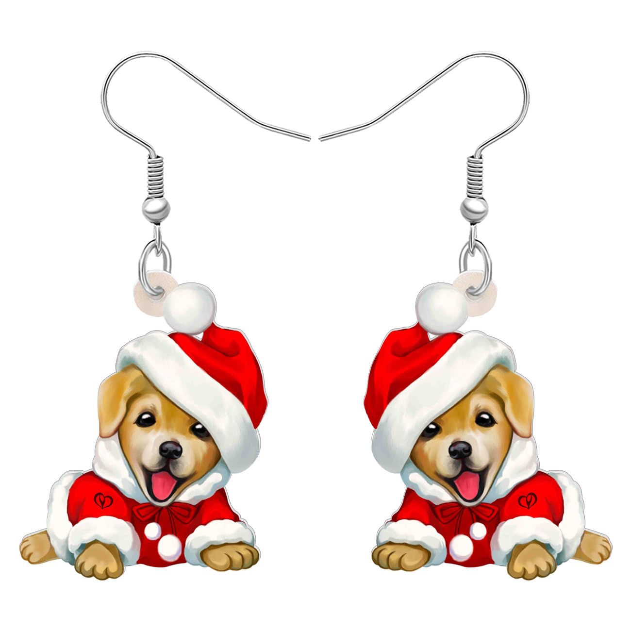 YINYA Acrylic Poodle Dog Earrings - Cute Dangle Drop Ear Jewelry For Women & Girls, Gift For Pet Lovers