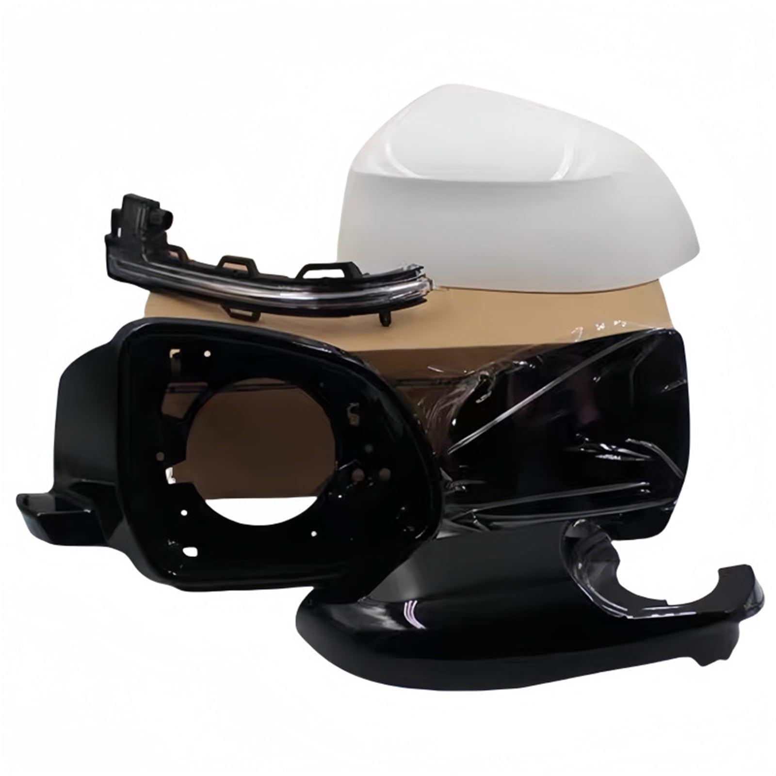 zamiennik do lusterka bocznego Pasuje do Bmw X3 X4 X5 X6 X7 G01 G02 G04 G05 G07 G08 Auto lewy prawy tylne lusterko wsteczne rama osłony włączony(Mirror Cover White R)