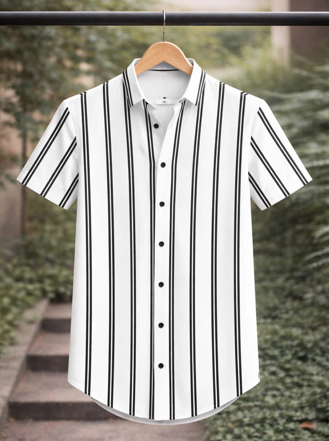 tlaviya Men's Shirts Regular Fit Striped Spread Collar Printed Shirt, Casual Wear-picture-30