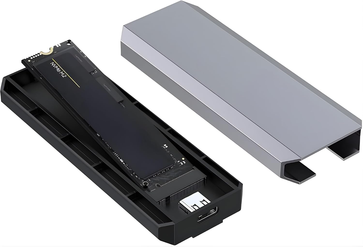 Coverzone M2 SSD Harici Okuyucu ve Yazıcı 10 Gbps Type-C Harici Bellek Kart Okuyucu NVME - NGFF/USB 3.1-3.2 CHC-M2 ZR965 Optimus