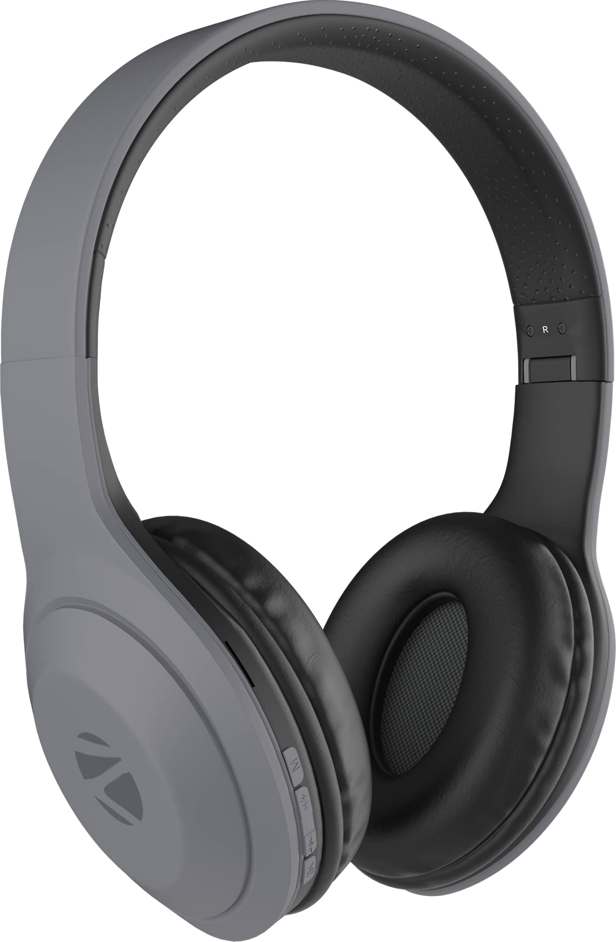ZEBRONICSZeb Duke 101 Wireless Headphone with Mic, Supporting Bluetooth 5.0, AUX Input Wired Mode, mSD Card Slot, Dual Pairing, Over The Ear & 12 hrs Play Back time,FM, Media/Call Controls (Grey)
