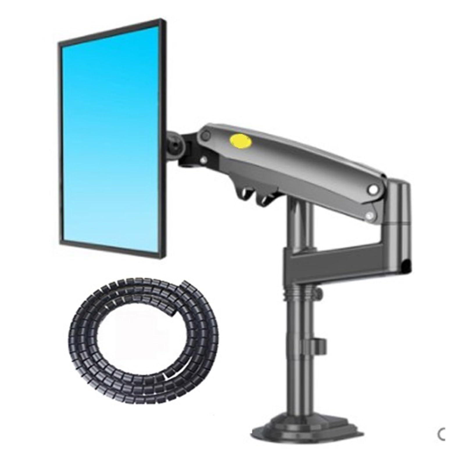 Support de moniteur H100 évite le mal de dos devant l'ordinateur