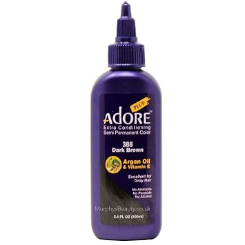 Adore Plus Extra Conditioning Semi Permanent Color 388 Dark Brown 3.4 oz