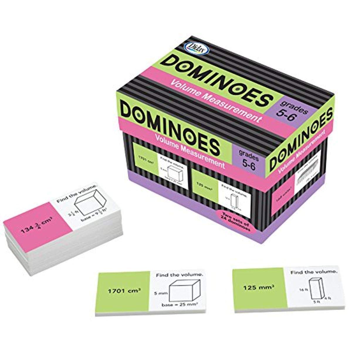 Didax Educational Resources Volume Measurement Dominoes Children's Mathematical Learning Aids