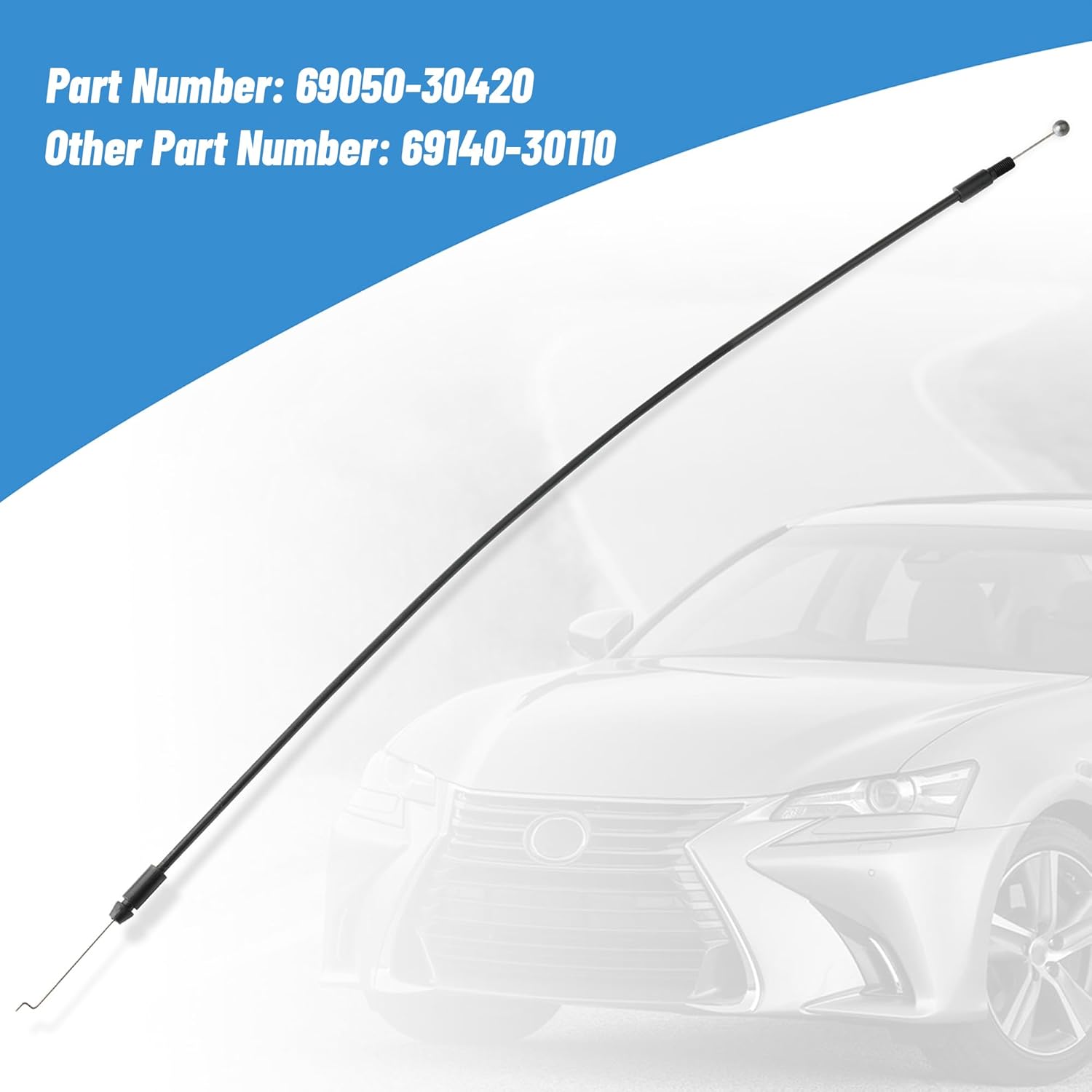 Fits for Lexus GS300 GS400 GS430 Rear Door Lock Actuator Cable 1998-2005, Left or Right Actuator