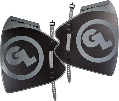 Giant Loop Bushwackers - Protectores de mano de plástico negro para motocicleta, adecuados para motos de cross, bicicletas de calle, bicicletas de
