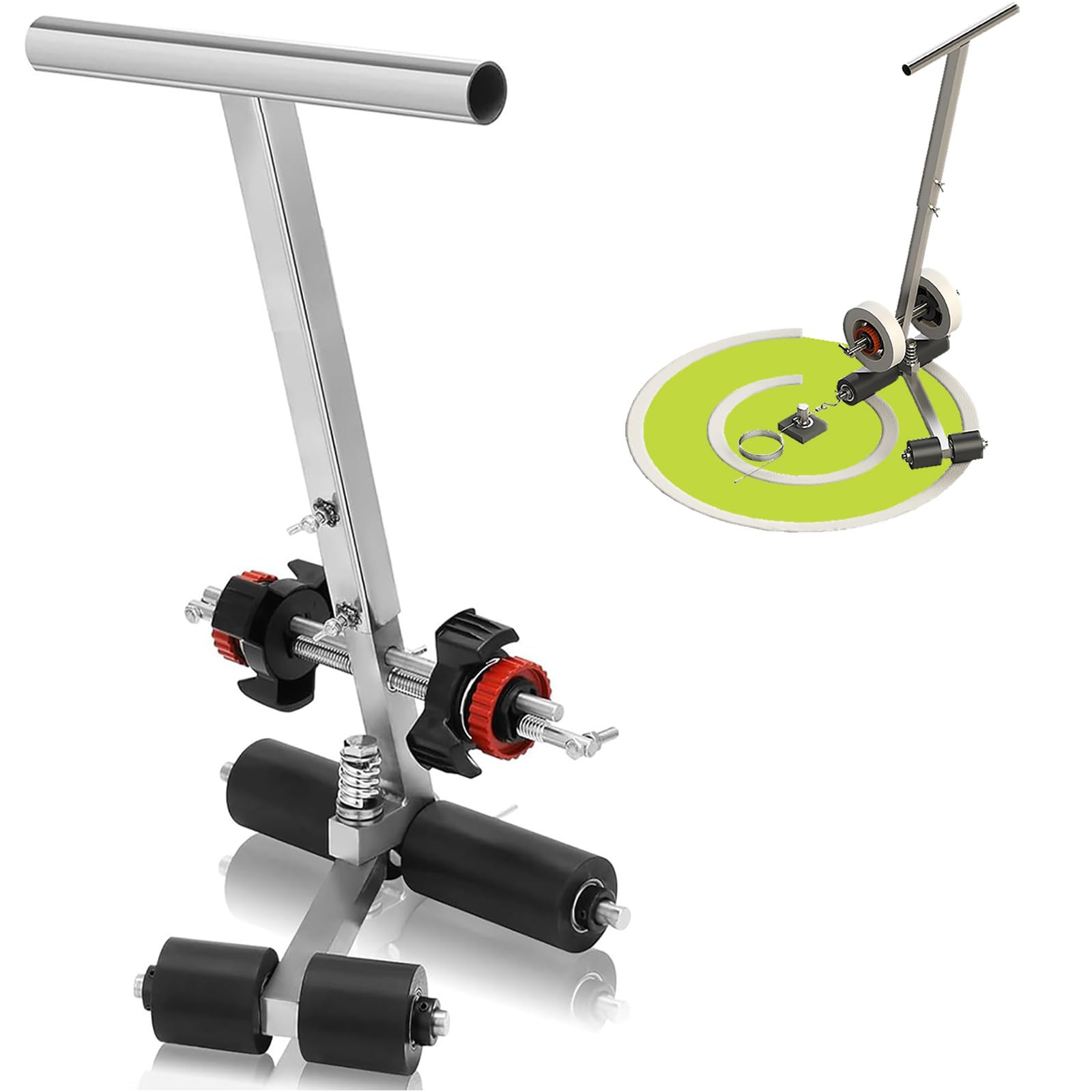 asdchZen Court Line Marking Machine, Parking Lot Striping Applicator For Driveways And Road Warning, Adjustable Spacing From 1.18” To 5.9”
