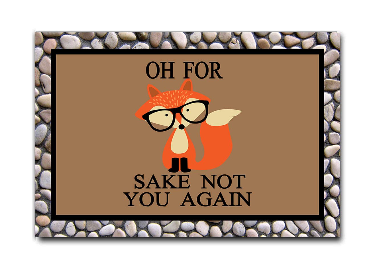 DAYLIPILLOW Oh No! Not You Again Doormat Entrance Floor Mat - Funny Doormat - Not You Again Outdoor Front Door Bathroom Mat Rubber Non-Slip Doormat