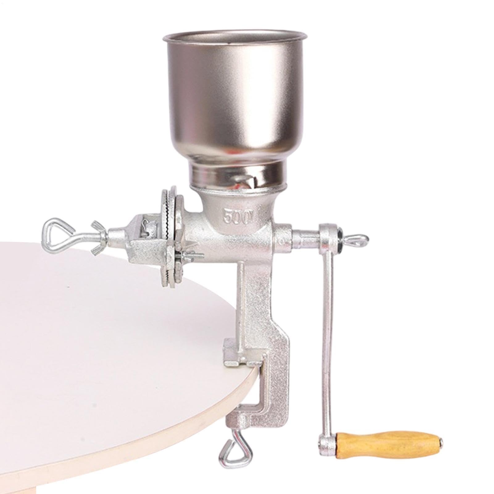 Grano per Farina Attrezzo a Manovella Manuale in Ghisa Regolabile | Mulino Per Farina Per Cucina Casa Panetteria Ristorante Fattoria Cucinare Preparazione Tortillas Pane Impasto Caffè
