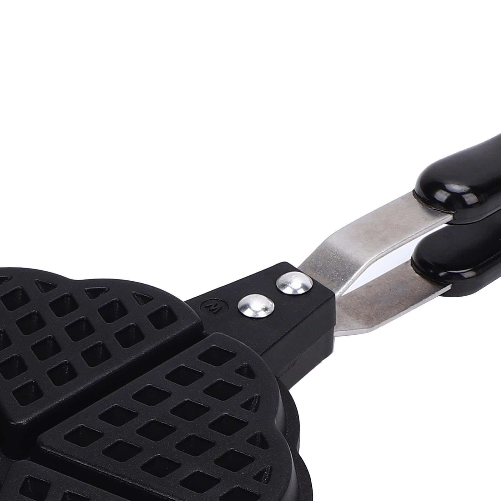 5 cavità Mini Heart Stovetop Waffle Pan, Family Breakfast Baker