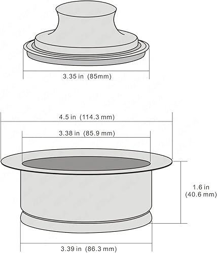 Miniatura 7 de GZILA Brida para fregadero de cocina, kit de tapón de brida de eliminación de basura, brida universal de drenaje de fregadero de acero inoxidable