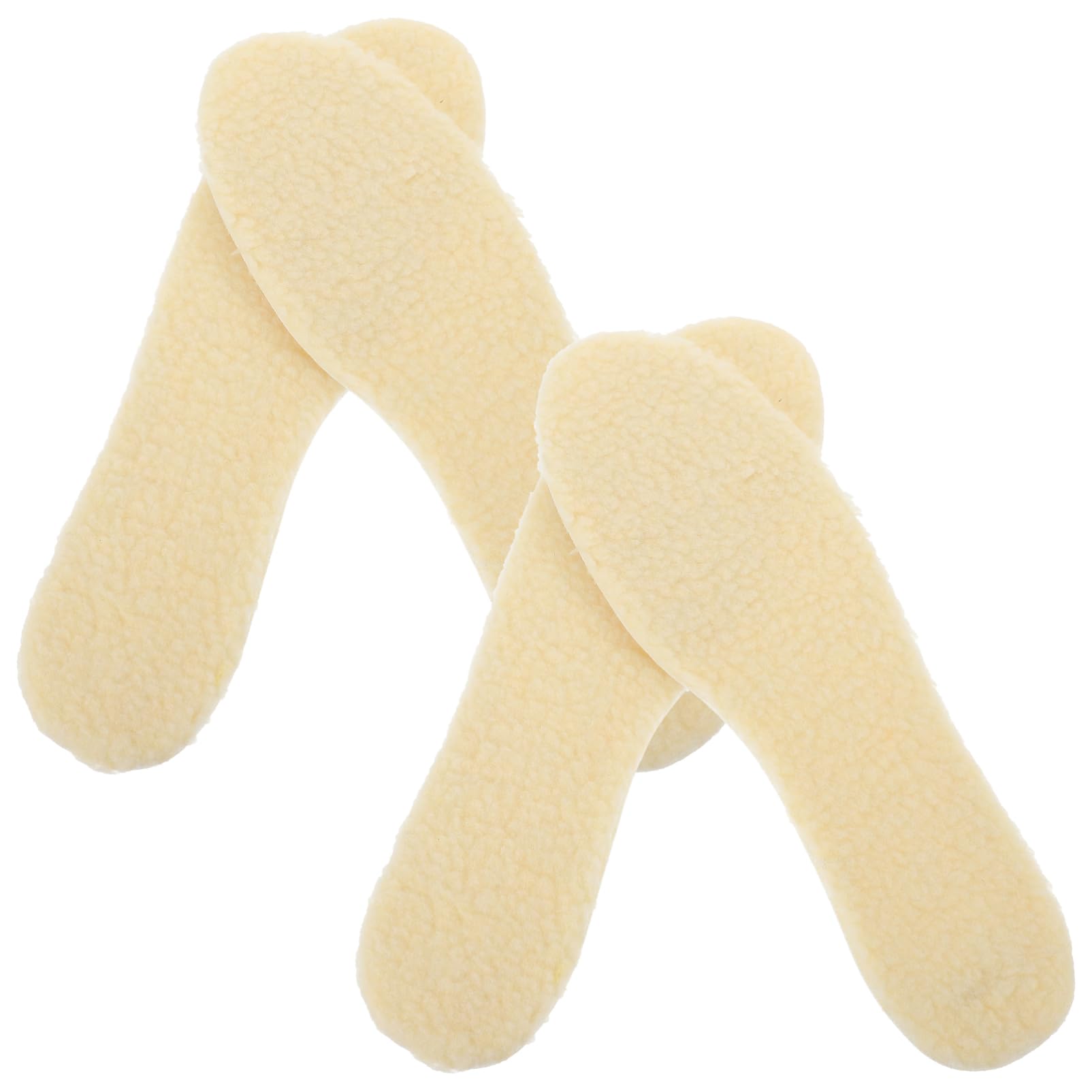 Hoement2 Pairs Cuttable Insoles Magnum Boots Heel Insoles Sneaker Boots Arch Fluffy Shoes Winter Shoe Insert Supple Shoes Mat Adults Winter Insoles Unisex Insoles White Keep Warm Man Gel